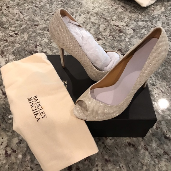Badgley Mischka Shoes - Badgley Miscshka Kassidy II Peep Toe Pumps
